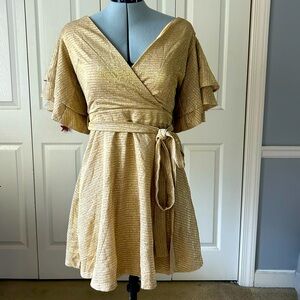 Boutique gold sequin dress